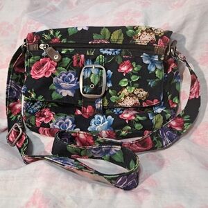 Floral Vintage Satchel Bag.